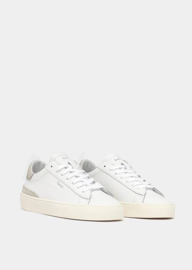 D.a.t.e. Wit-Roze Damessneakers White Dames