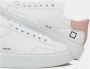 D.a.t.e. Wit-Roze Kalf Sneaker voor Vrouwen White Dames - Thumbnail 6