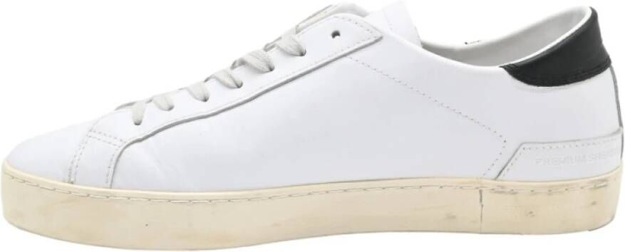 D.a.t.e. Wit Zwart Hill Low Calf Sneakers White Heren