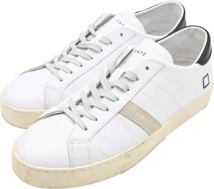 D.a.t.e. Wit Zwart Hill Low Calf Sneakers White Heren