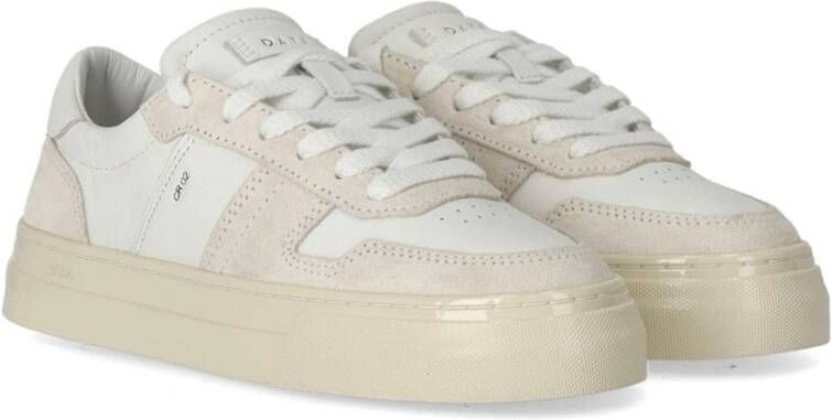 D.a.t.e. Witte Bicolor Leren Sneaker White Dames