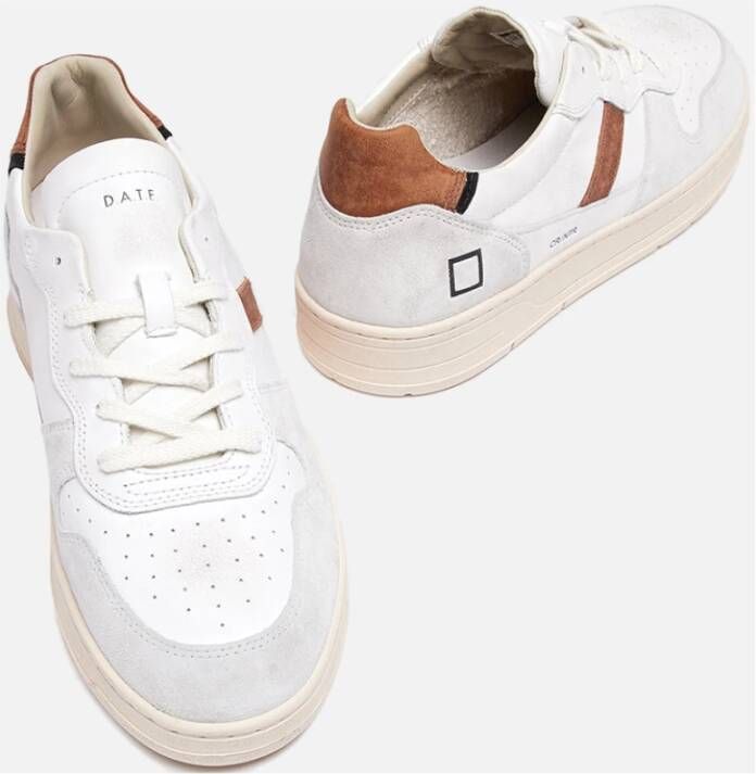 D.a.t.e. Witte Casual Sneakers White Heren