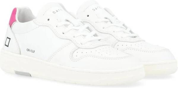 D.a.t.e. Witte Court Calf Sneakers White Dames