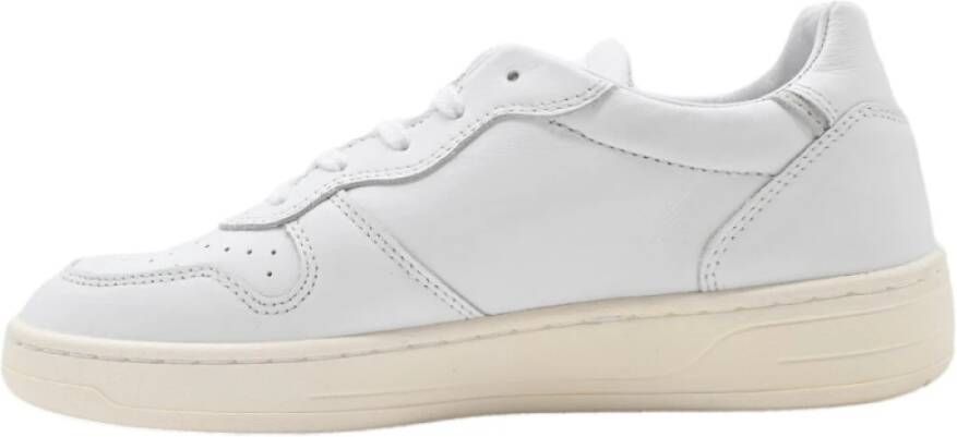 D.a.t.e. Witte Court Calf Sneakers White Dames