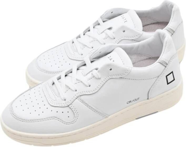 D.a.t.e. Witte Court Calf Sneakers White Dames