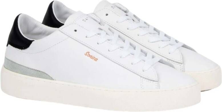 D.a.t.e. Witte en zwarte Sonica Sneakers White Heren