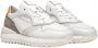 D.a.t.e. Witte hardloopsneaker met taupe accenten White Dames - Thumbnail 2