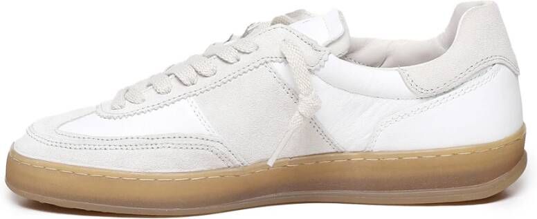 D.a.t.e. Witte kalfsleren sportieve sneakers White Heren