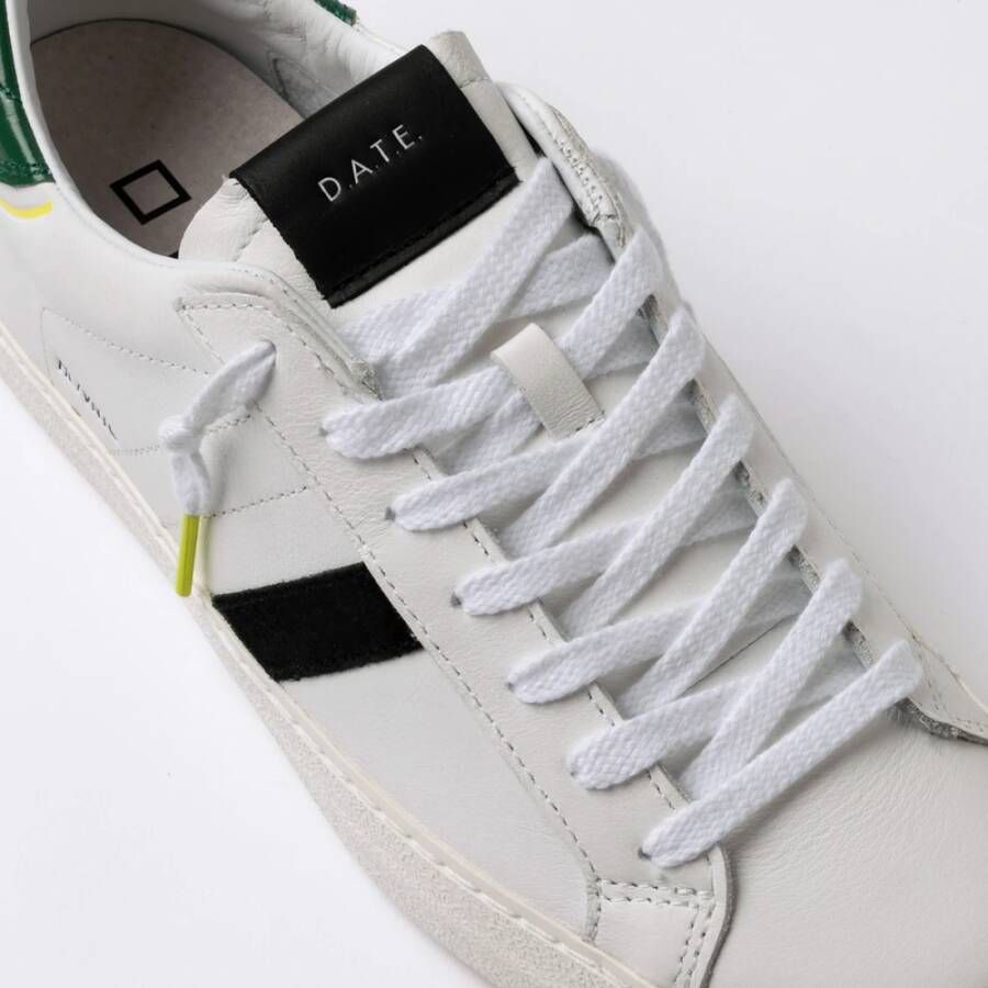 D.a.t.e. Witte lage leren sneaker White Heren