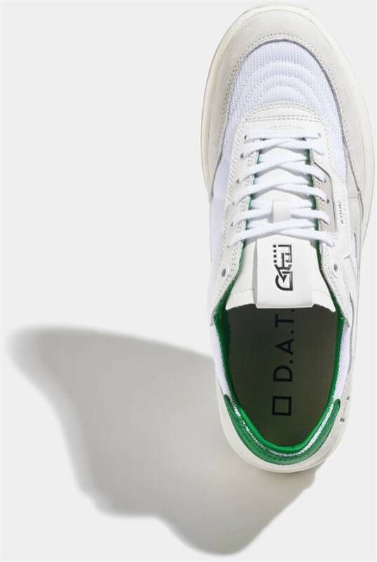 D.a.t.e. Witte Leren en Suède Sneakers White Heren