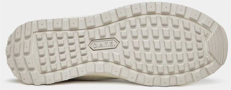 D.a.t.e. Witte Leren en Suède Sneakers White Heren