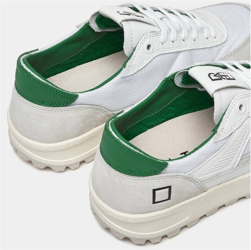 D.a.t.e. Witte Leren en Suède Sneakers White Heren