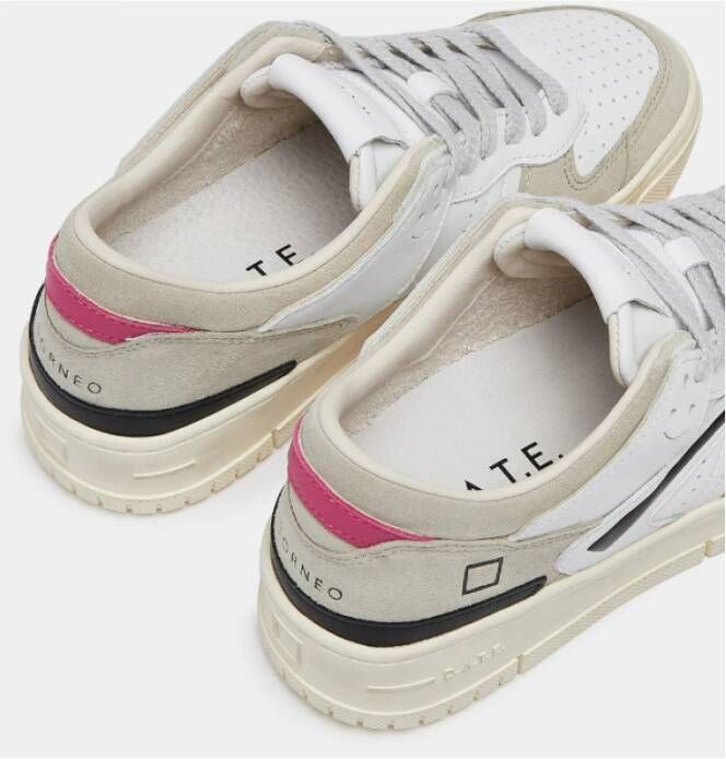 D.a.t.e. Witte Leren Lage Sneakers Multicolor Dames