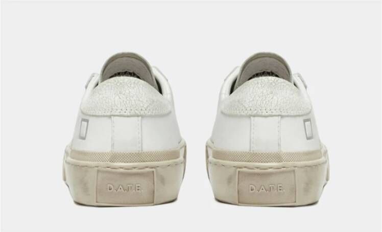 D.a.t.e. Witte Leren Lage Sneakers White Dames