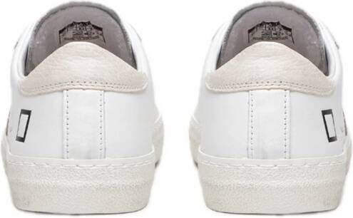 D.a.t.e. Witte leren lage sneakers White Dames