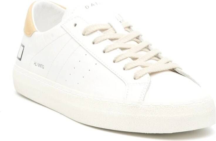 D.a.t.e. Witte Leren Lage Sneakers White Heren