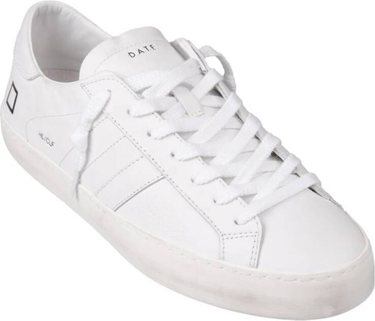 D.a.t.e. Witte Leren Lage Sneakers White Heren