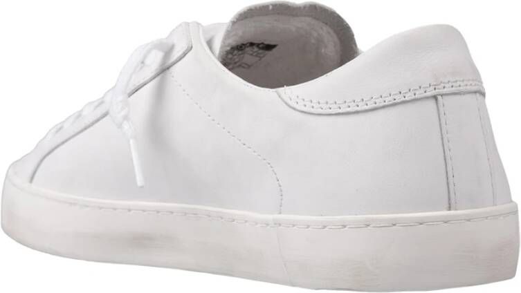 D.a.t.e. Witte Leren Lage Sneakers White Heren