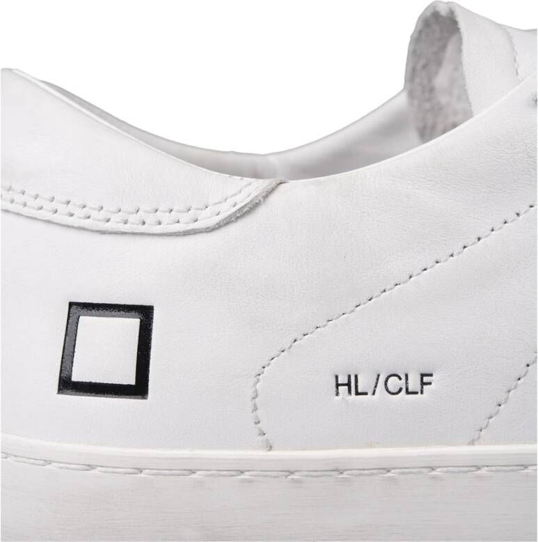 D.a.t.e. Witte Leren Lage Sneakers White Heren