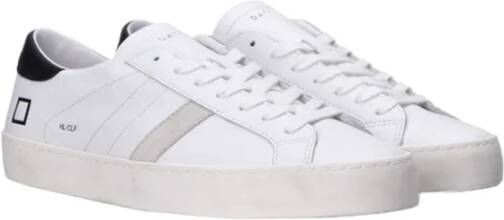 D.a.t.e. Witte leren lage sneakers White Heren