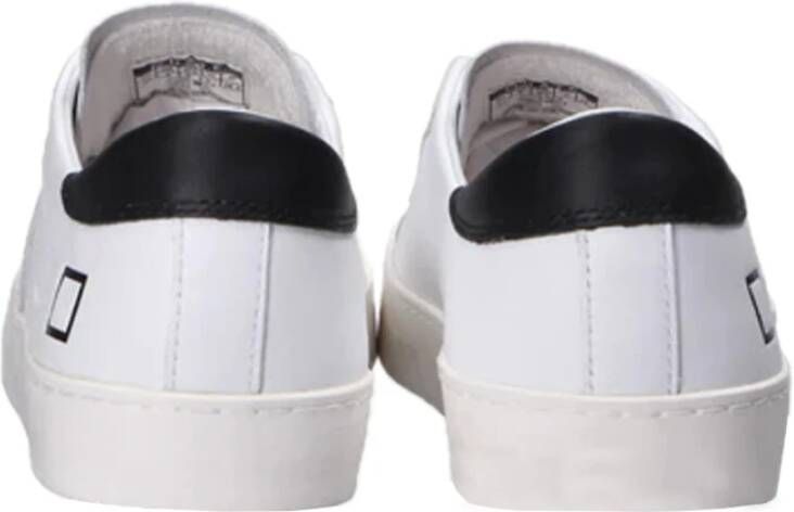 D.a.t.e. Witte leren lage sneakers White Heren