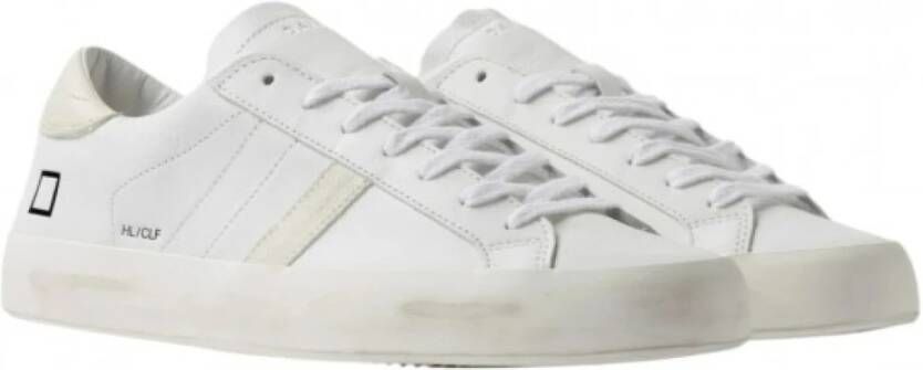 D.a.t.e. Witte Leren Lage Sneakers White Heren