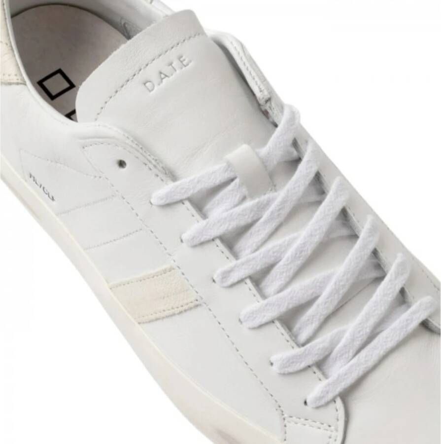 D.a.t.e. Witte Leren Lage Sneakers White Heren