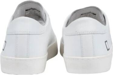 D.a.t.e. Witte Leren Lage Sneakers Wit Heren