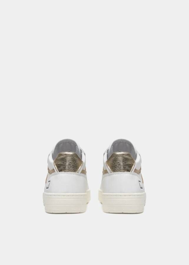 D.a.t.e. Witte leren mid-top sneakers White Dames