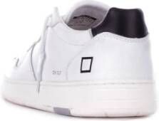 D.a.t.e. Witte Leren Sneakers Logo Zijkant White Heren