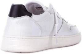 D.a.t.e. Witte Leren Sneakers Logo Zijkant White Heren