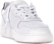 D.a.t.e. Witte Leren Sneakers Logo Zijkant White Heren