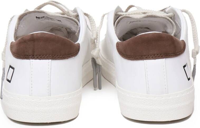 D.a.t.e. Witte Leren Sneakers met Bandzool White Heren