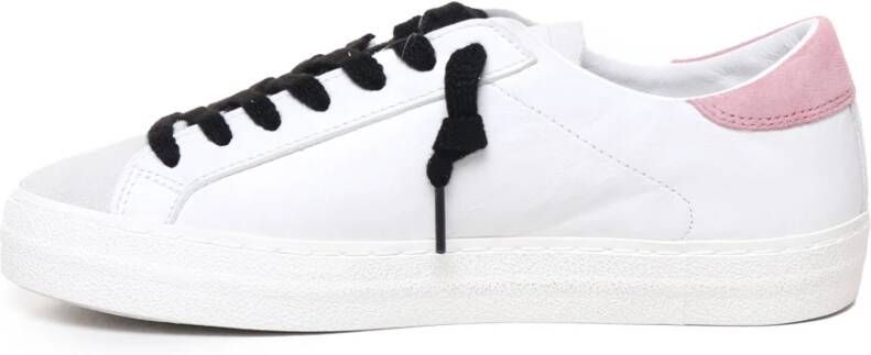 D.a.t.e. Witte Leren Sneakers met Gebarsten Details White Dames