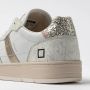 D.a.t.e. Witte Leren Sneakers met Glitterdetails White Dames - Thumbnail 5