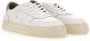 D.a.t.e. Platte Vetersluiting Sneakers Zwart Wit White Heren - Thumbnail 2