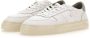 D.a.t.e. Platte Vetersluiting Sneakers Zwart Wit White Heren - Thumbnail 4