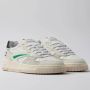 D.a.t.e. Witte Leren Sneakers met Groene Details White Heren - Thumbnail 2