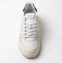 D.a.t.e. Witte Leren Sneakers met Groene Details White Heren - Thumbnail 4