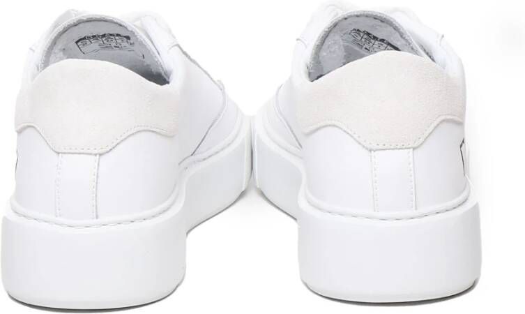 D.a.t.e. Witte Leren Sneakers met Logo Detail White Dames