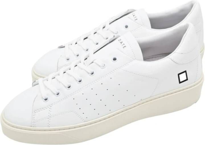 D.a.t.e. Witte Leren Sneakers voor Moderne Mannen White Heren