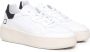 D.a.t.e. Witte Leren Sneakers Rubberen Zool Veters White Dames - Thumbnail 6