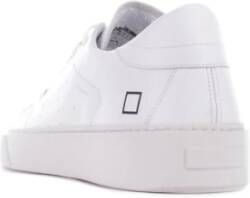 D.a.t.e. Witte leren sneakers White Heren