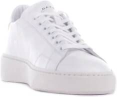 D.a.t.e. Witte leren sneakers White Heren