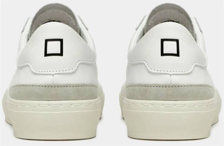 D.a.t.e. Witte Leren Sonica Sneakers White Heren