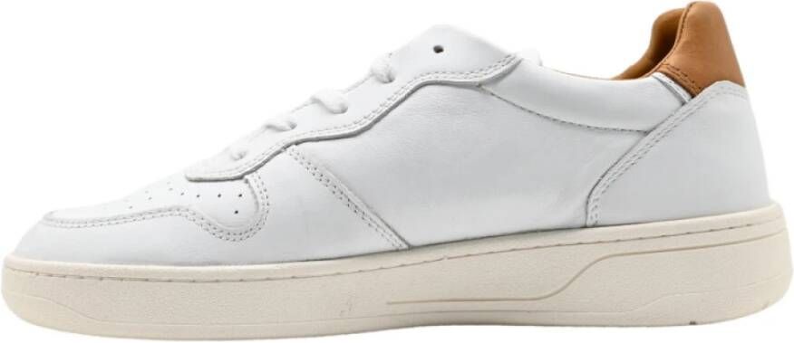 D.a.t.e. Witte Mosterd Court Sneakers White Heren