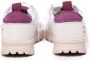 D.a.t.e. Witte Paarse Dames Leren Sneakers White Dames - Thumbnail 3