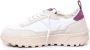 D.a.t.e. Witte Paarse Dames Leren Sneakers White Dames - Thumbnail 4