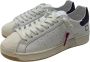 D.a.t.e. Witte Rubberen Neus Sneaker Blauw Suède White Dames - Thumbnail 3