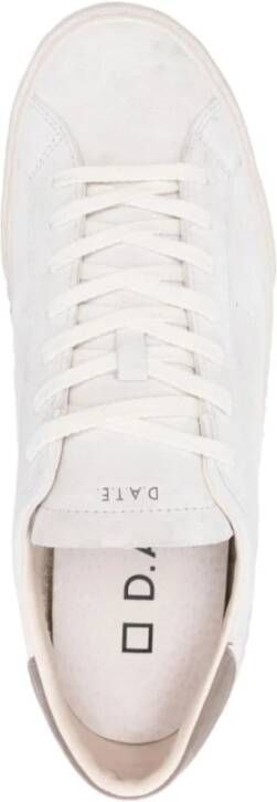 D.a.t.e. Witte Sneakers met Contrasterende Hiel White Heren